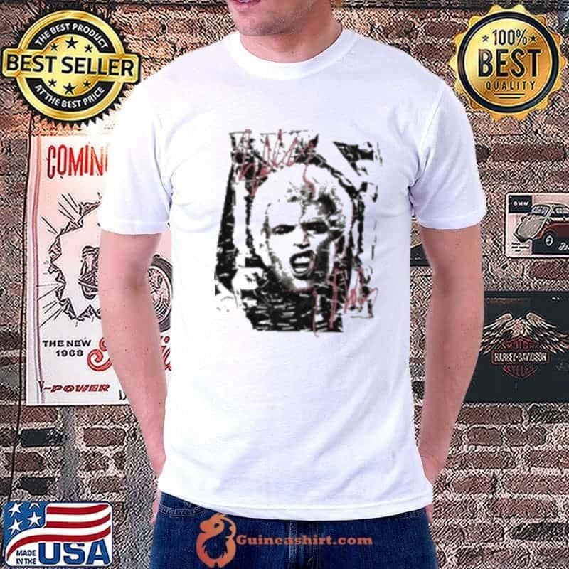 Billy Idol Shattered Photo Shirt