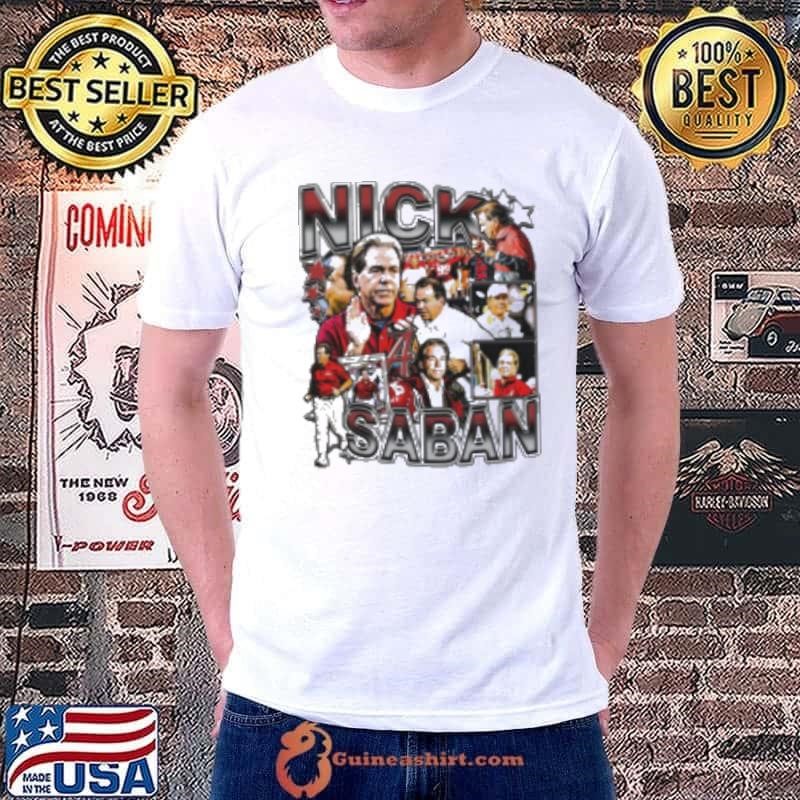 Coach Nick Saban Alabama Crimson Tide photos Shirt