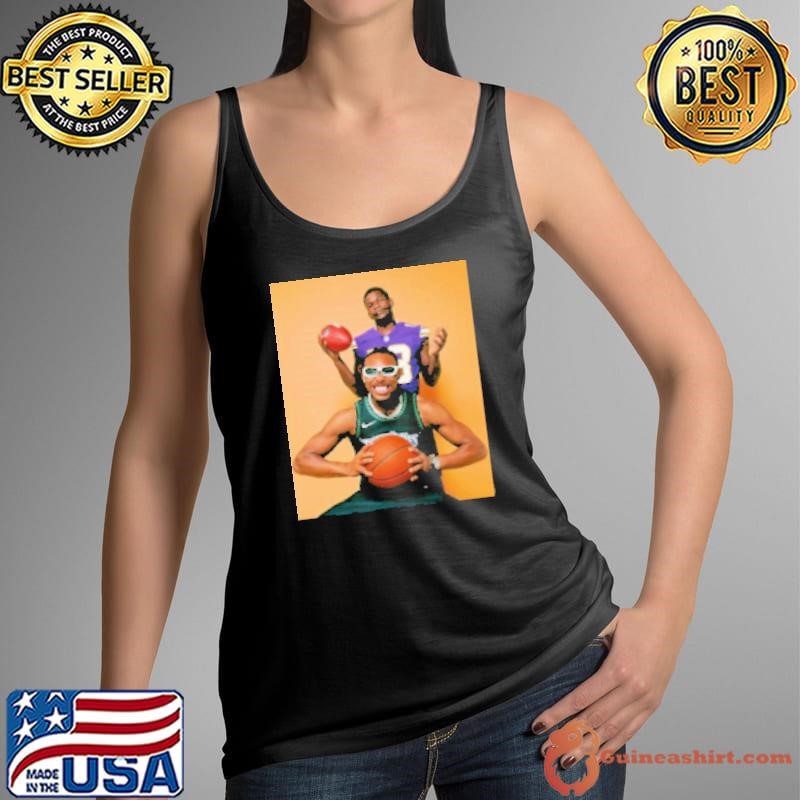 Justin Jefferson And Anthony Edwards Minnesota Sports Poster Shirt