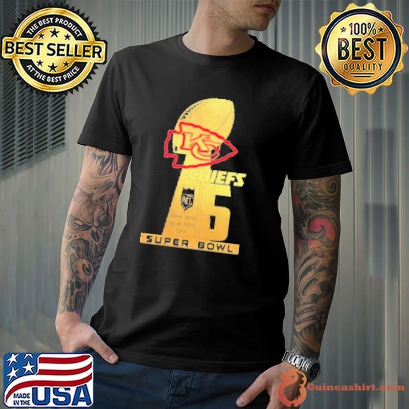 Kansas City Chiefs 5 Super Bowl NFL Trophy Unisex