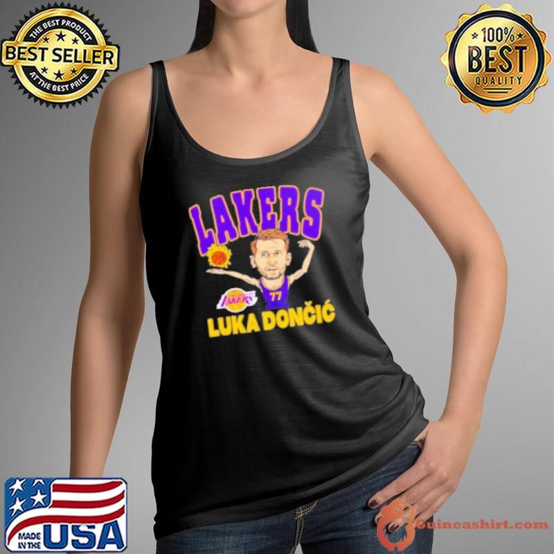 Luka Doncic Los Angeles Lakers player caricature Tank Top