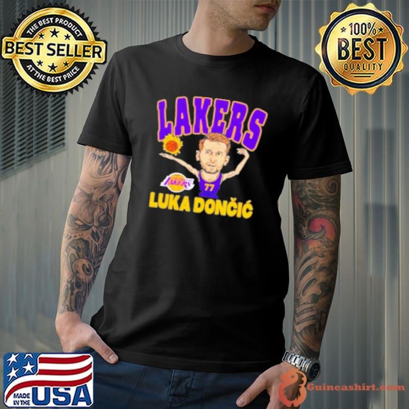 Luka Doncic Los Angeles Lakers player caricature Shirt