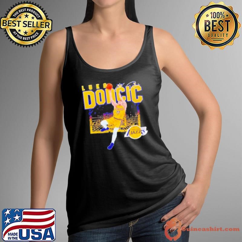 Luka Doncic Los Angeles Lakers signature shattered Tank Top