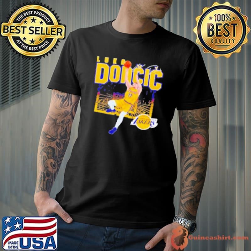 Luka Doncic Los Angeles Lakers signature shattered Unisex