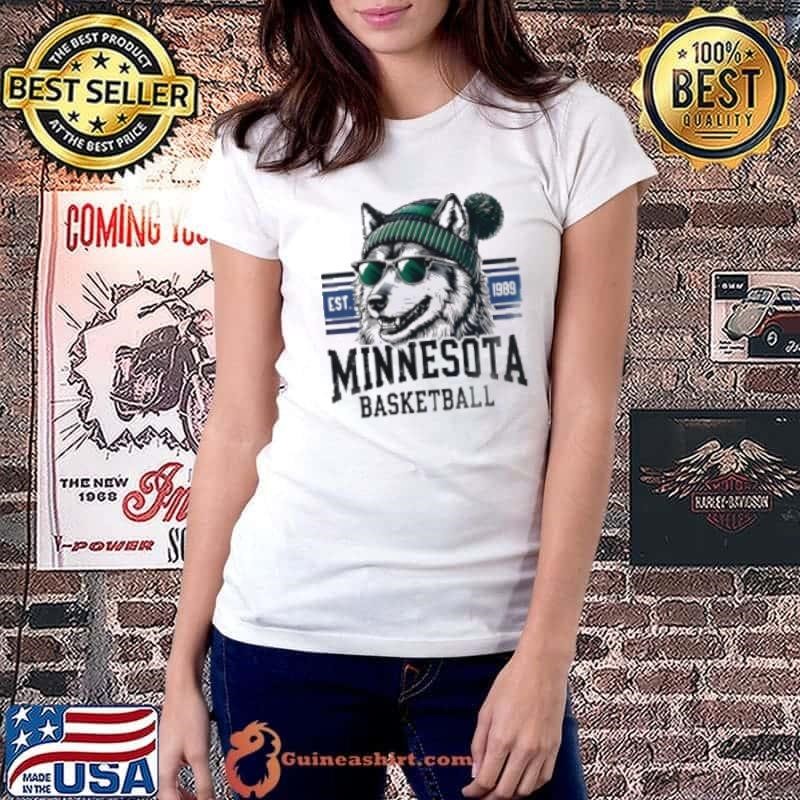 Minnesota Basketball Est. 1989 Cool mascot wears glasses Shirt
