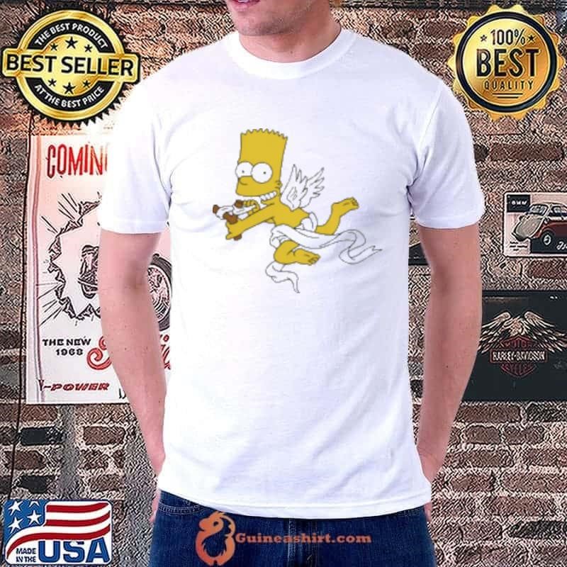 Nice Bart Simpson Cupid Pullover Shirt