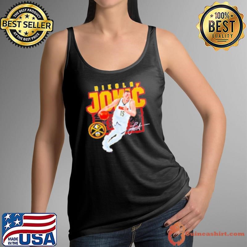 Nikola Jokic Denver Nuggets signature shattered Tank Top