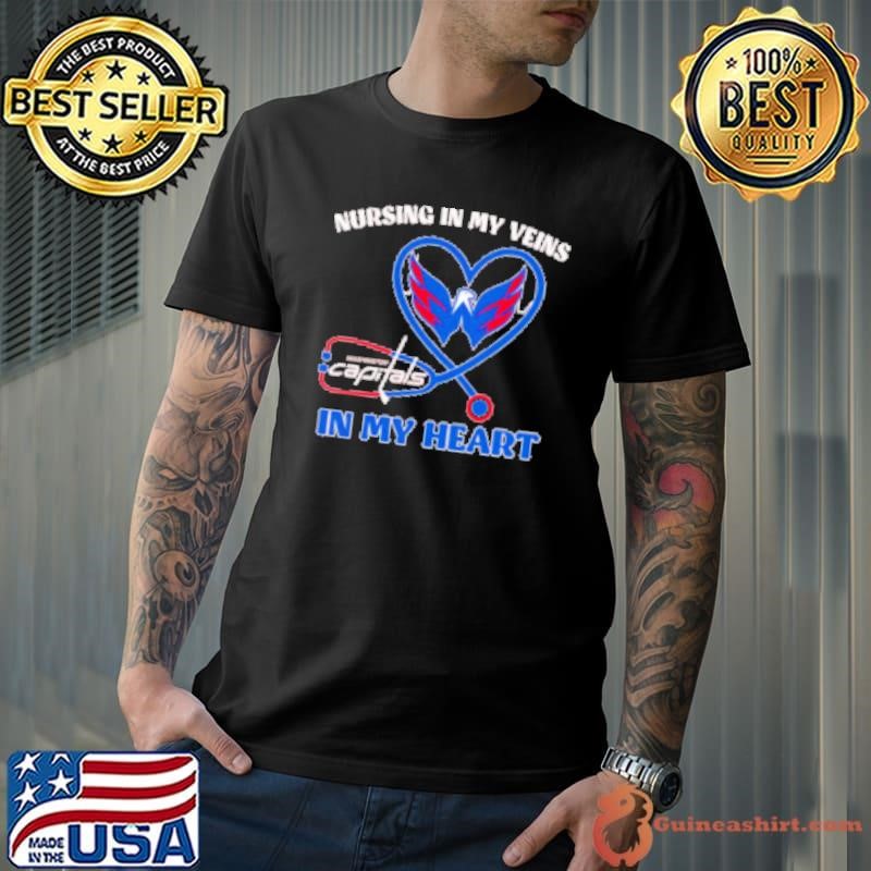 Nursing in my veins Washington Capitals in my heart Unisex