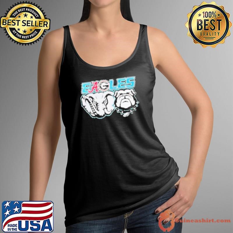 Philadelphia Eagles And Georgia Bulldogs Dawgs Alabama Crimson Tide Mascot Tank Top