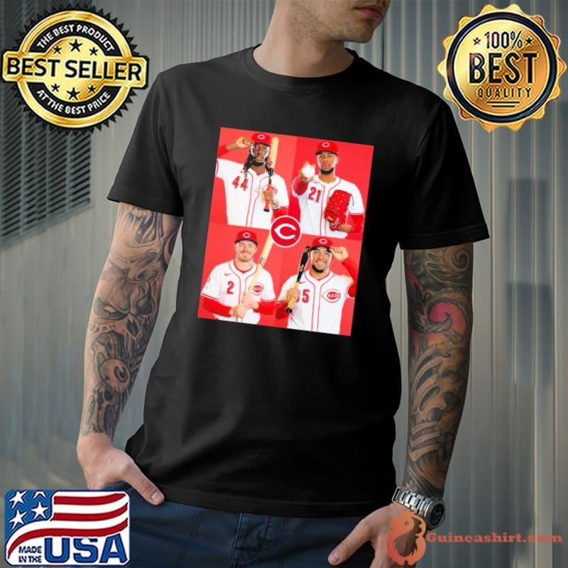 Poster A couple new faces Cincinnati Reds photo day MLB Elly De La Cruz, Greene, Lux, Trevino Unisex