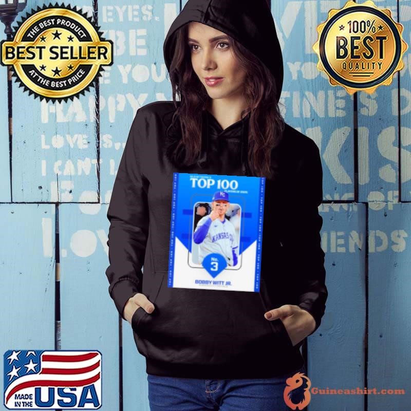 Poster MLB Network's Top 100 Players Of 2025 No 3 Bobby Witt Jr. Kansas City Royals Hoodie