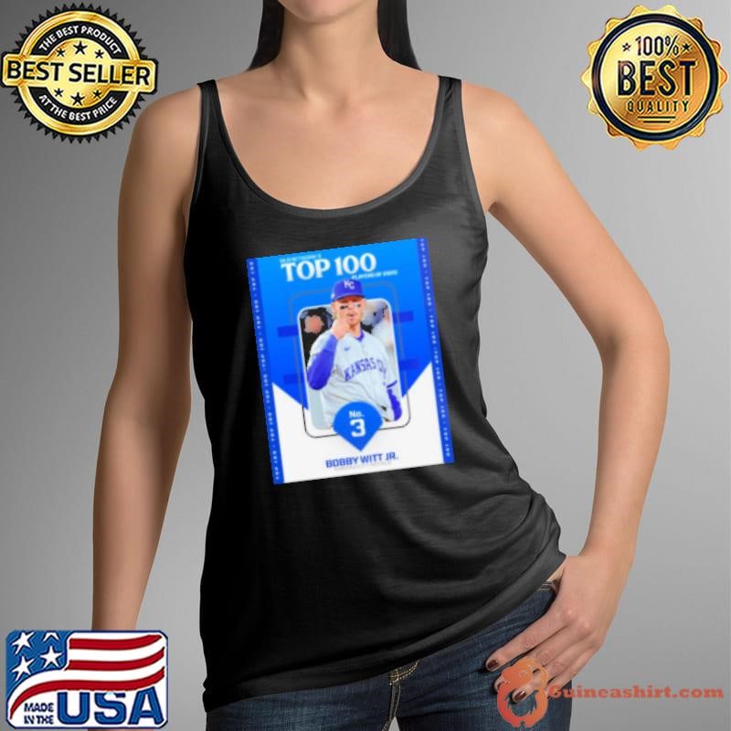 Poster MLB Network's Top 100 Players Of 2025 No 3 Bobby Witt Jr. Kansas City Royals Shirt