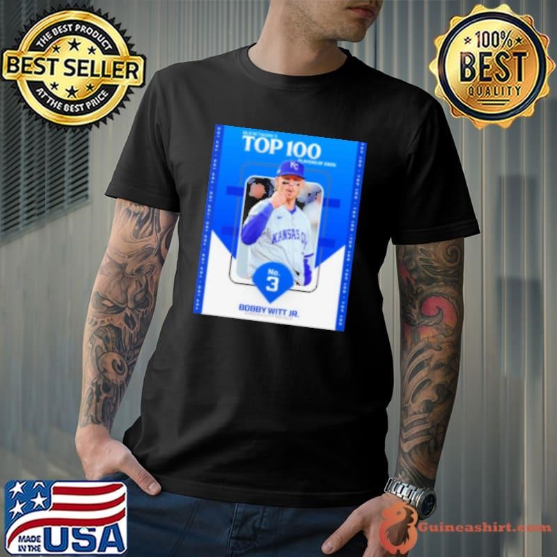 Poster MLB Network's Top 100 Players Of 2025 No 3 Bobby Witt Jr. Kansas City Royals Unisex