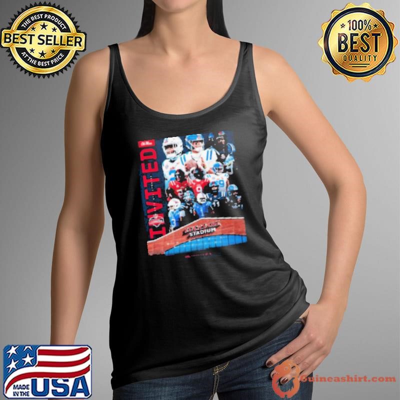 Poster Ole Miss Football 11 Rebels Invited to the 2025 NFL Scouting Combine Lucas Oil Stadium T Tank Top