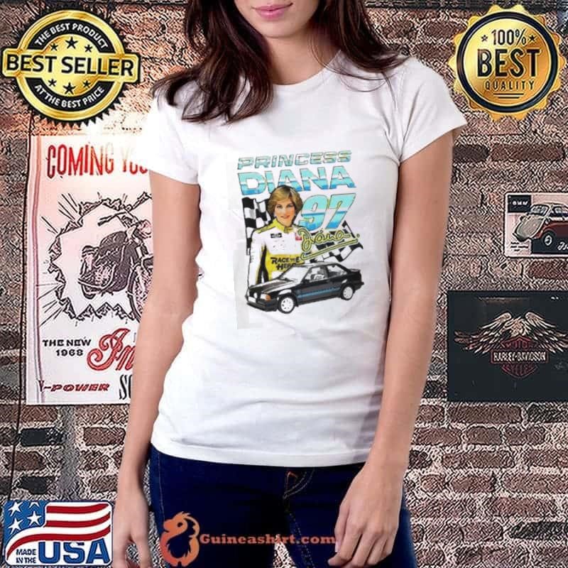 Princess Diana Spencer racing number 97 signature shirt