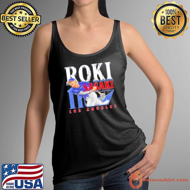 Roki Sasaki Los Angeles Dodgers cartoon player name Shirt