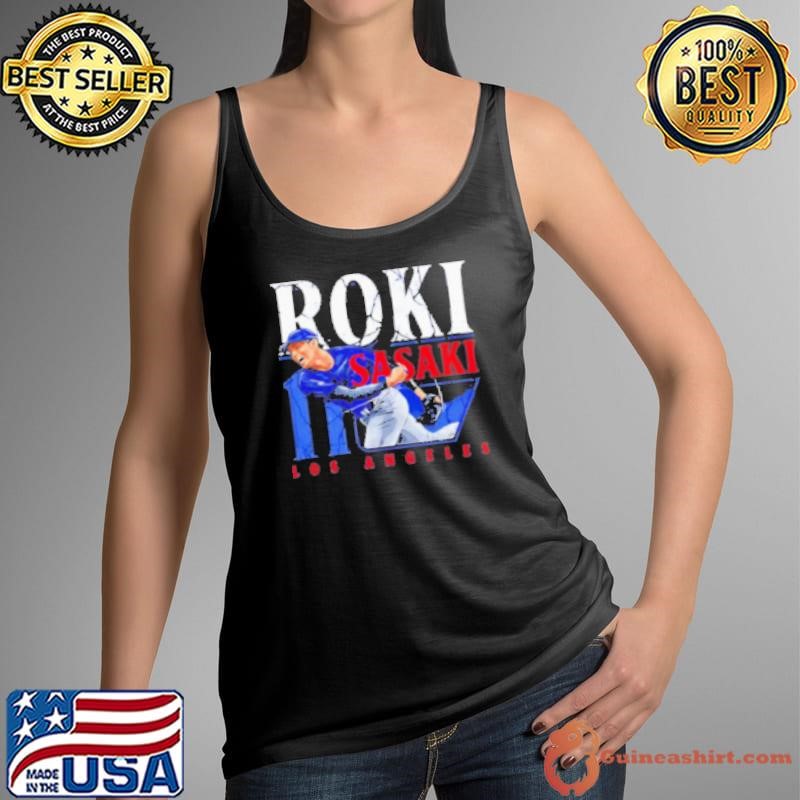 Roki Sasaki Los Angeles Dodgers player name shirt