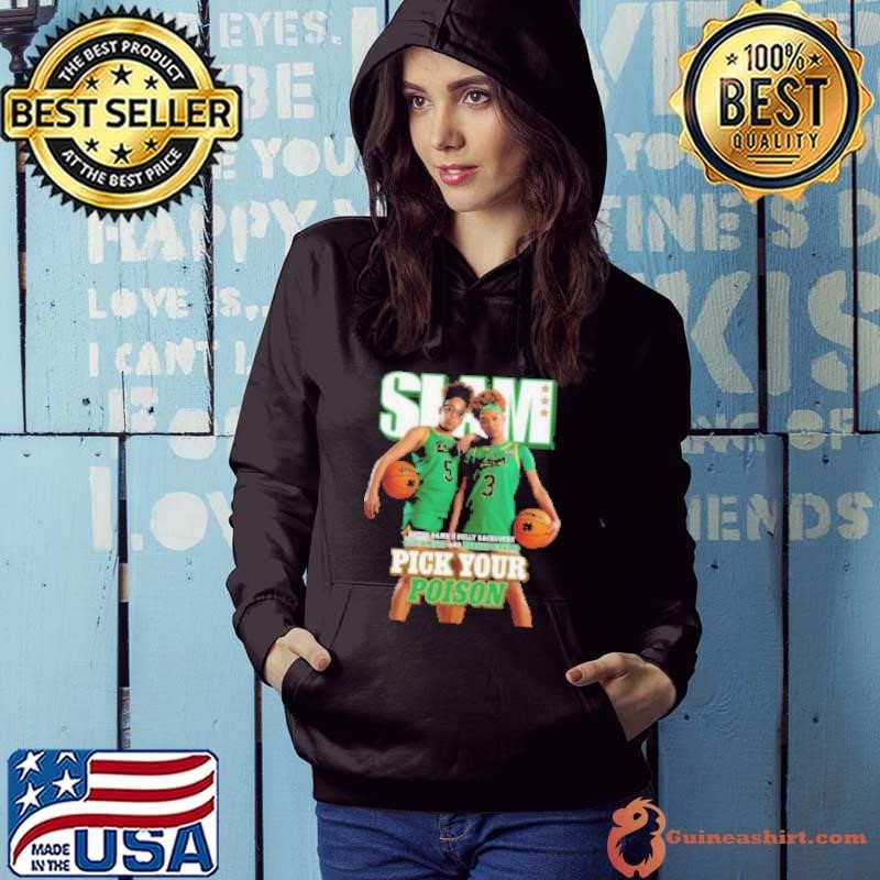 SLAM 254 Pick Your Poison Cover Tee Olivia Miles And Hannah Hidalgo Team Notre Dame Fighting Irish Shirt