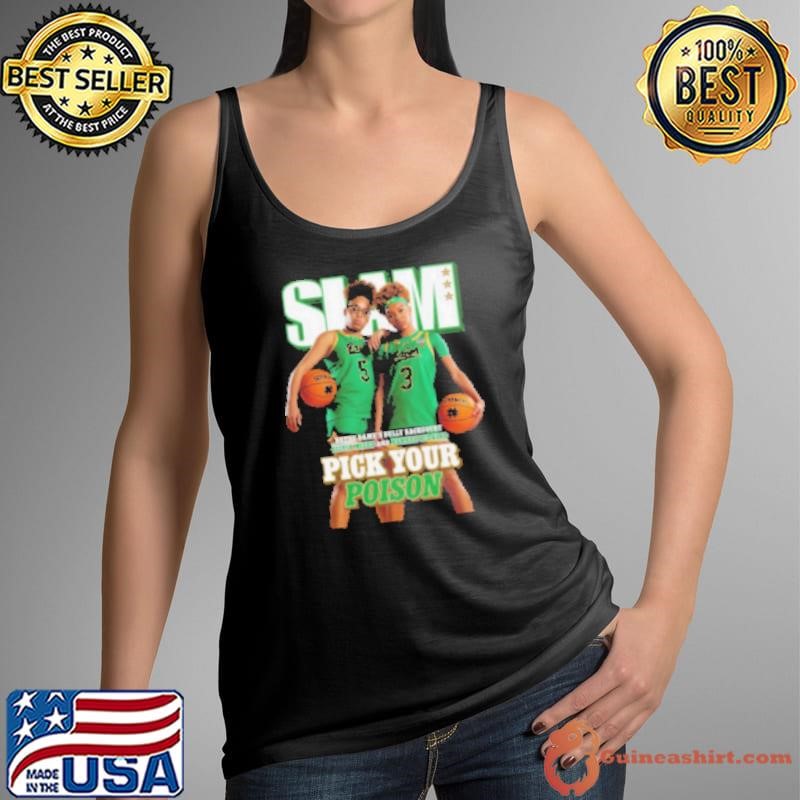 SLAM 254 Pick Your Poison Cover Tee Olivia Miles And Hannah Hidalgo Team Notre Dame Fighting Irish Tank Top