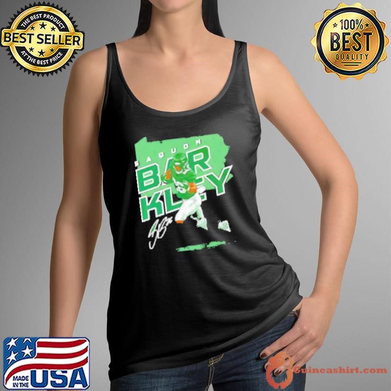 Saquon Barkley Philadelphia Eagles NFL Map Tank Top