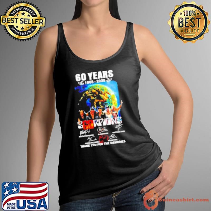Scorpions 60th Anniversary 1965 2025 Thank You For The Memories Shirt