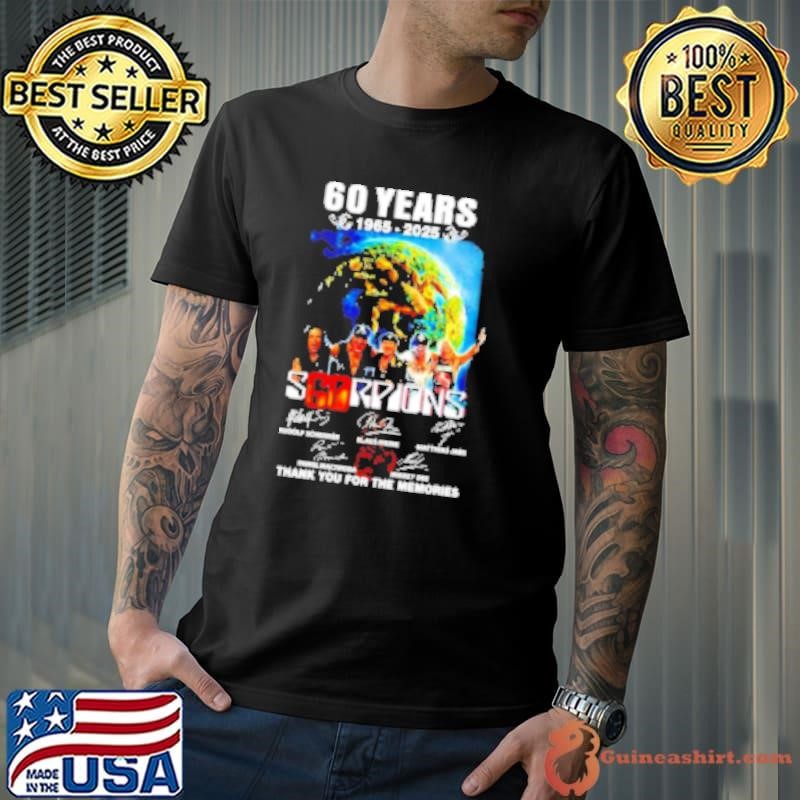 Scorpions 60th Anniversary 1965 2025 Thank You For The Memories Unisex