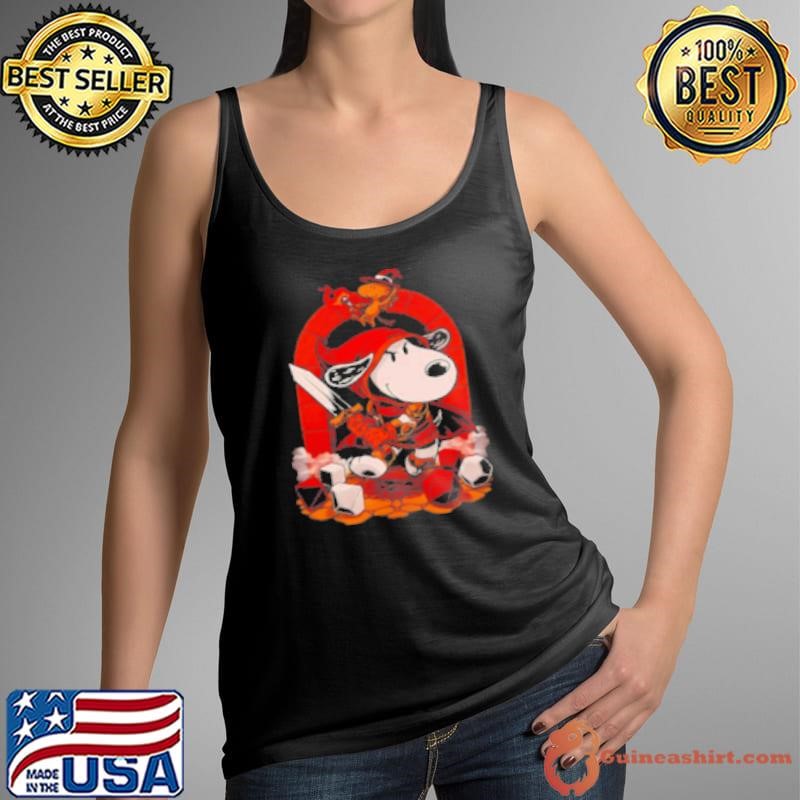 Snoopy and Woodstock Beagle RPG Adventure Tank Top