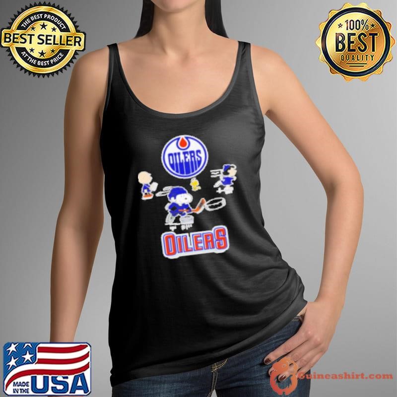 The Peanuts characters Edmonton Oilers hockey Shirt