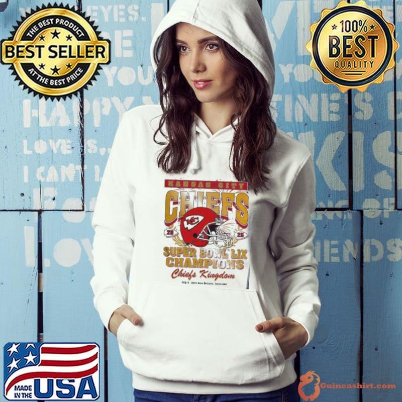 Vintage Kansas City Chiefs Super Bowl 2025 Champions Chiefs Kingdom T Hoodie