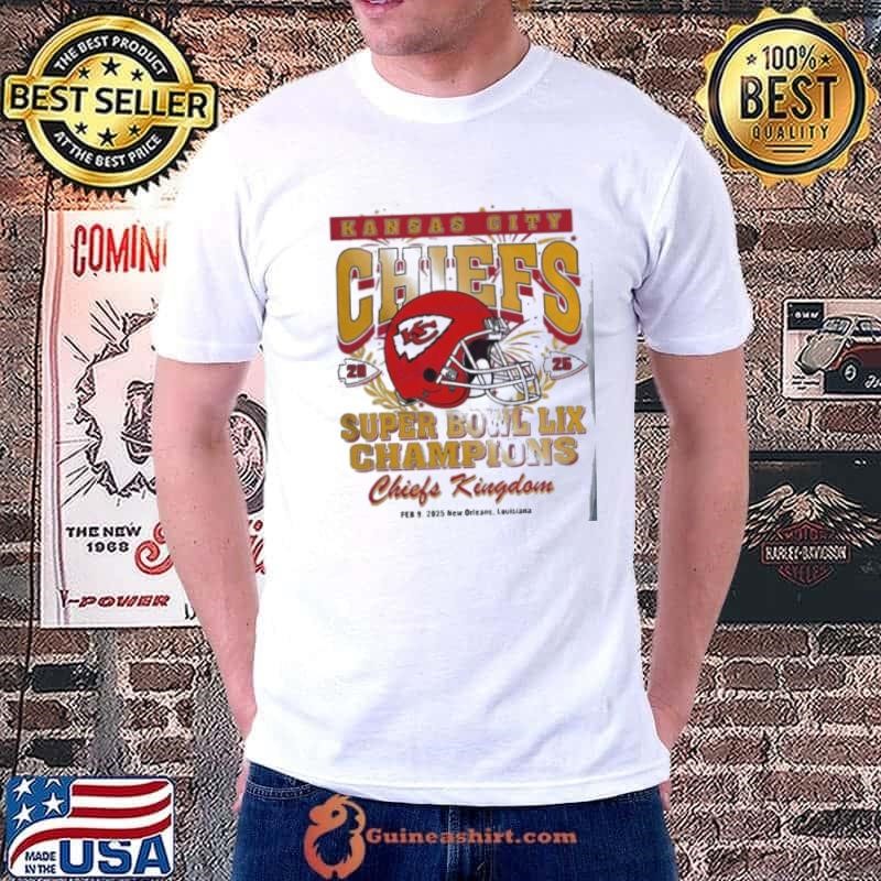 Vintage Kansas City Chiefs Super Bowl 2025 Champions Chiefs Kingdom T Shirt