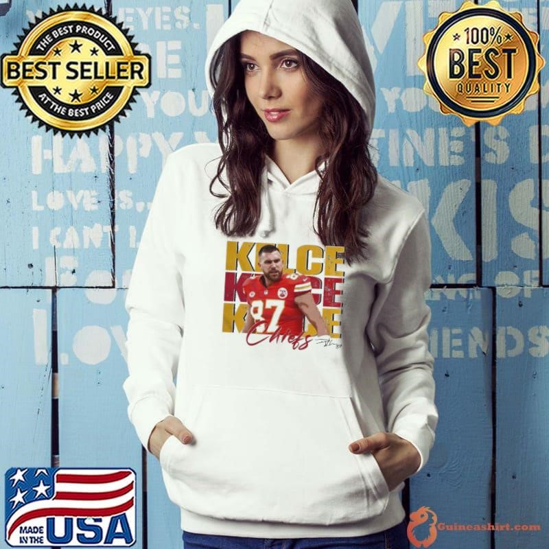 Vintage Travis Kelce 87 Kansas City Chiefs Football Players Super Bowl 2025 T Hoodie