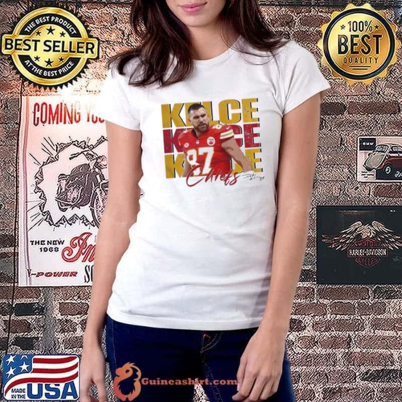 Vintage Travis Kelce 87 Kansas City Chiefs Football Players Super Bowl 2025 T Ladiestee