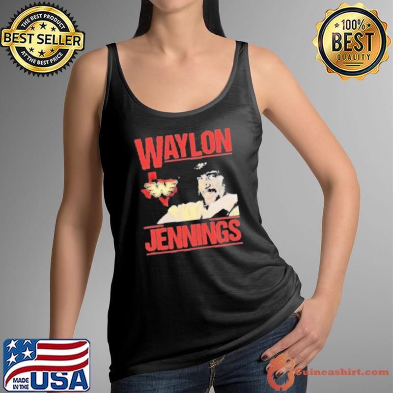 Waylon Jennings Flying W Over Texas Shirt