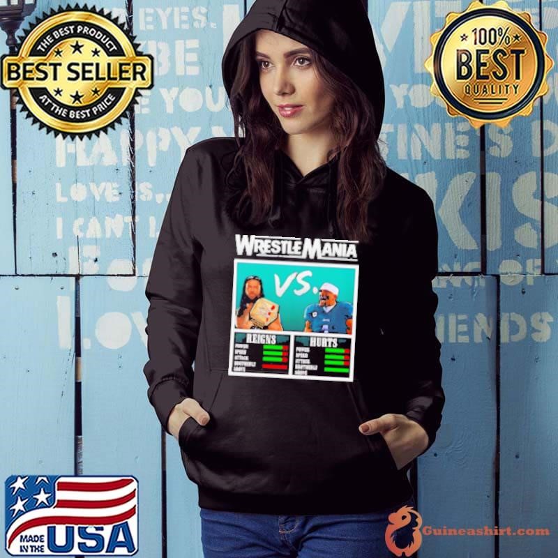 Wrestlemania Roman Reigns vs Jalen Hurts Hoodie