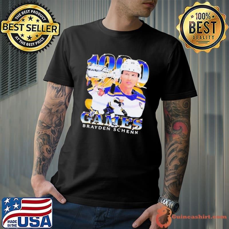 1000th Game Brayden Schenn St Louis Blues Unisex