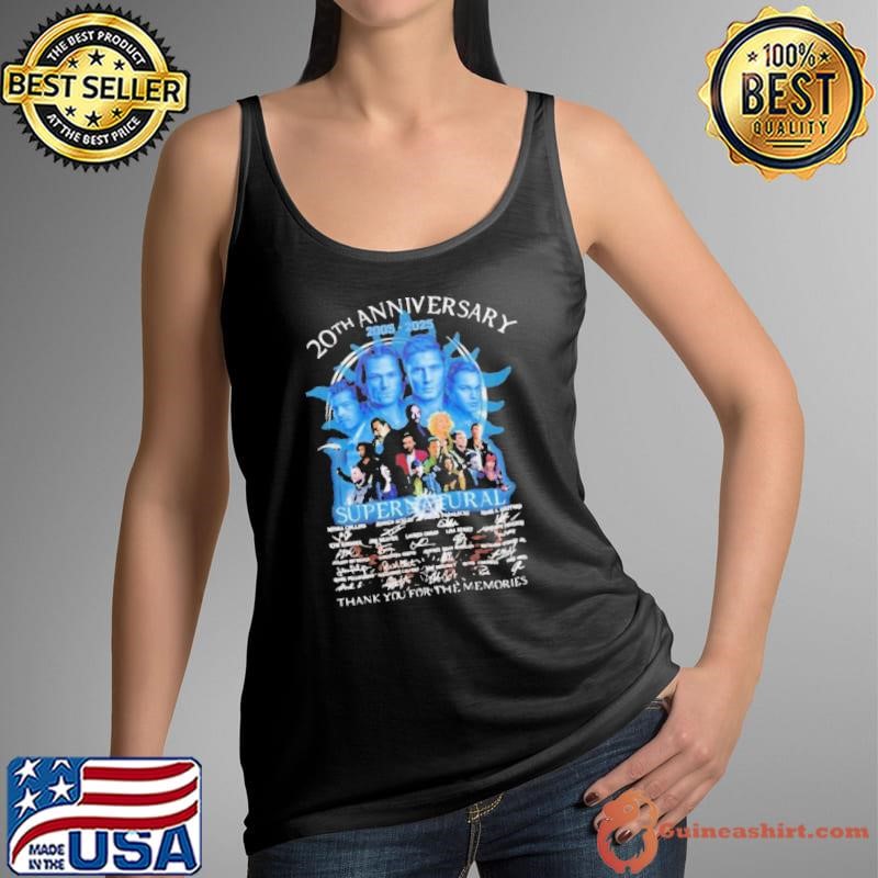 20th anniversary 2005 2025 Supernatural thank you for the memories signature Tank Top