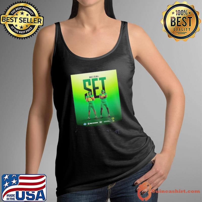 AJ Cornelius Josh Conerly Jr. Oregon Ducks Football Set O-Line Day In Indy Mar 2 2025 NFL Combine Tank Top