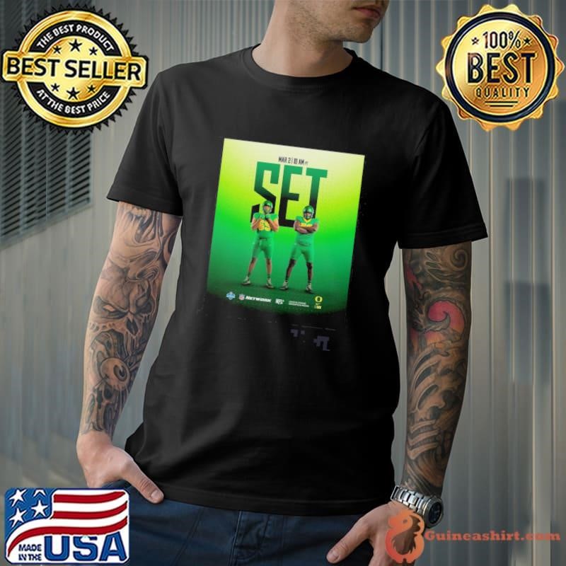 AJ Cornelius Josh Conerly Jr. Oregon Ducks Football Set O-Line Day In Indy Mar 2 2025 NFL Combine Unisex