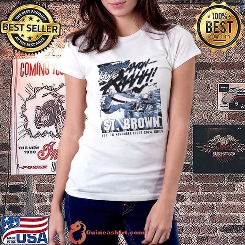 Amon-Ra St. Brown Detroit Kameha German-American professional football wide receiver T-Shirt