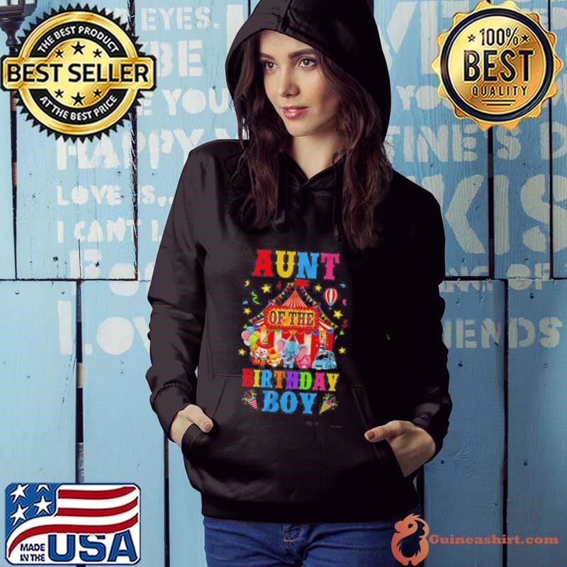 Aunt Of The Birthday For Boy Circus Carnival Theme Party Hoodie