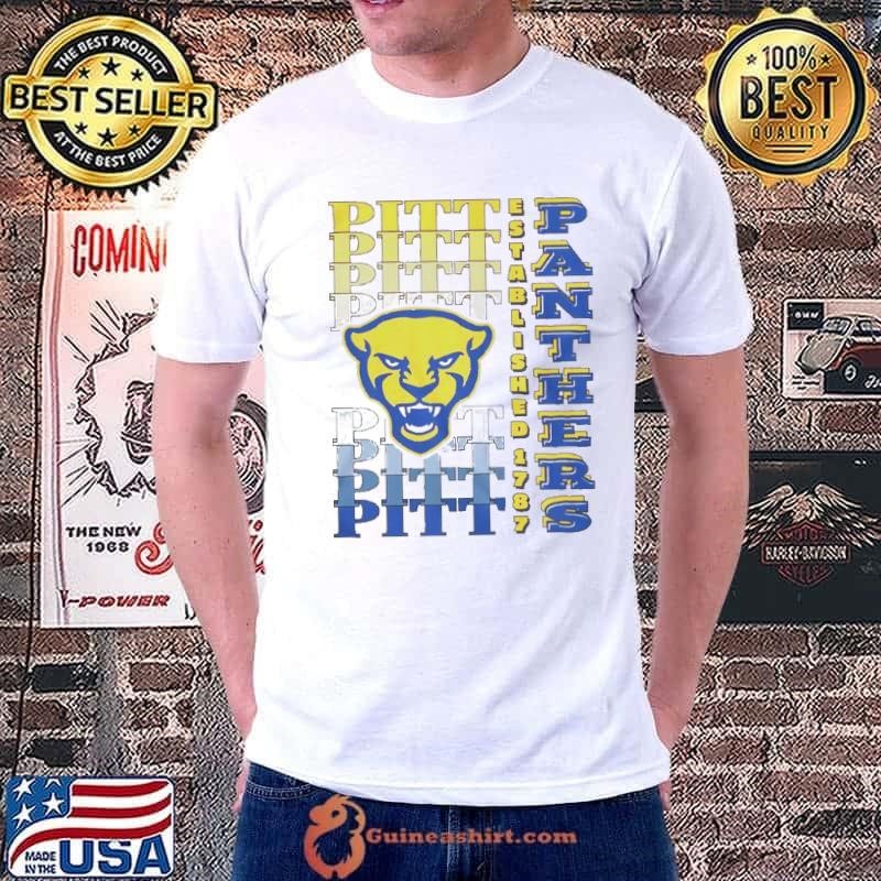 Awesome Pittsburgh Panthers Gradient Wordmark Shirt