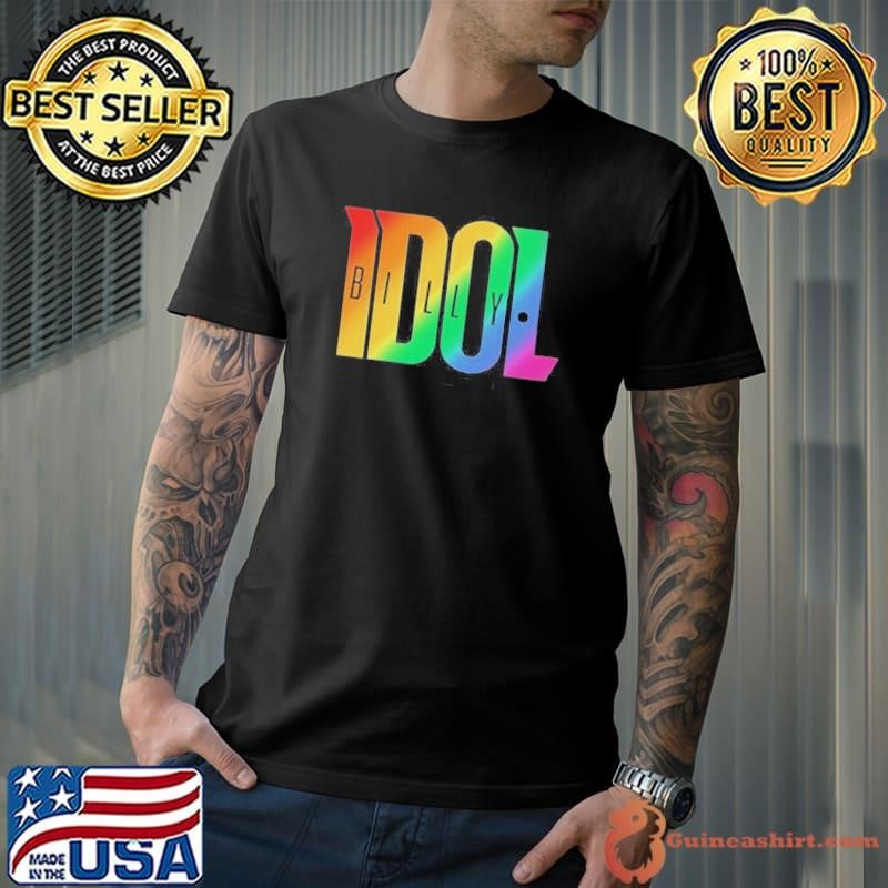 Billy Idol Rainbow Logo shirt