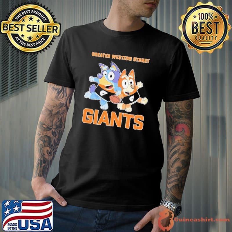 Bluey greater western sydney New York Giants shirt