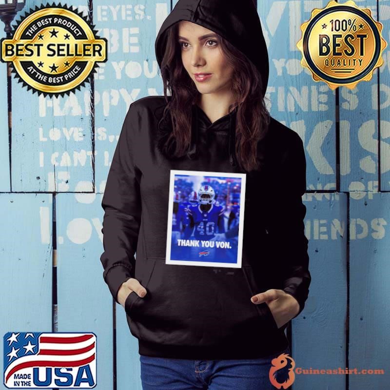 Buffalo Bills NFL Football Thank You Von Miller Go Bills Bills Mafia Poster Hoodie