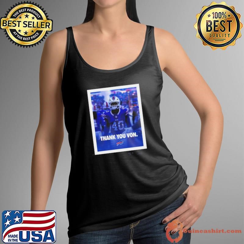 Buffalo Bills NFL Football Thank You Von Miller Go Bills Bills Mafia Poster Tank Top