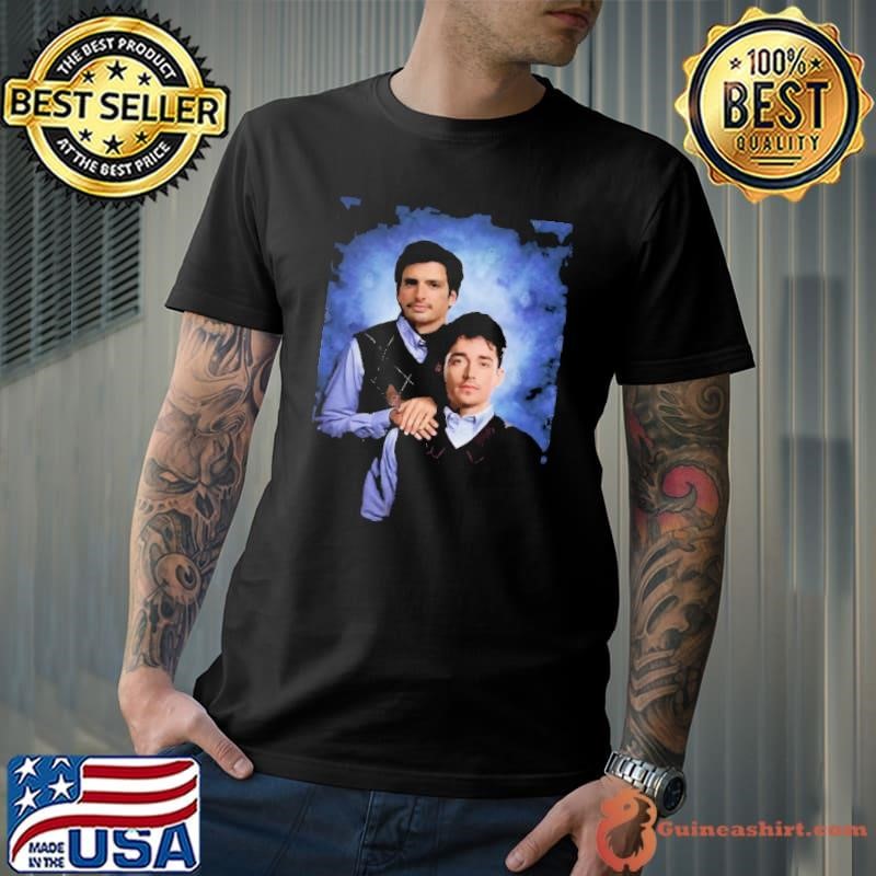 Charles Leclerc Carlos Sainz Jr. Ferrari Retro T-Shirt