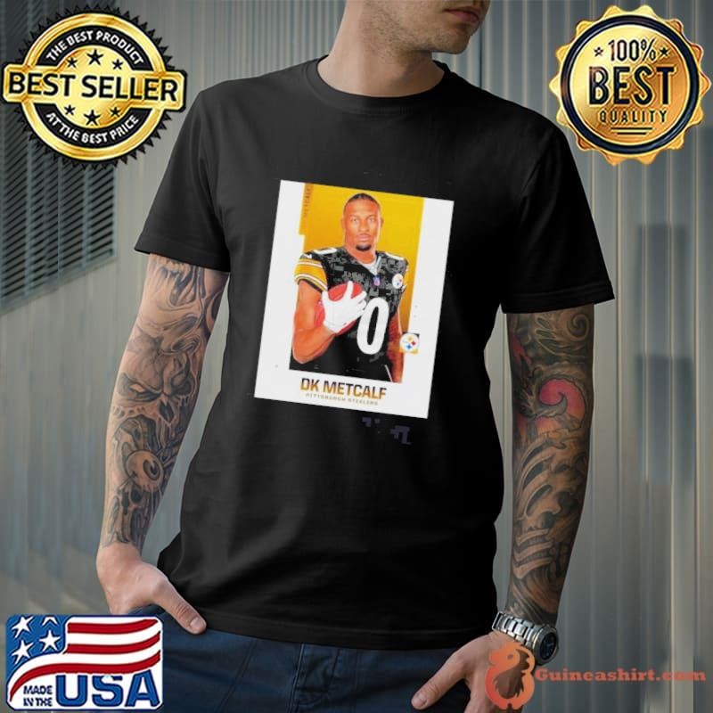 DK Metcalf Pittsburgh Black And Gold Carton Shirt