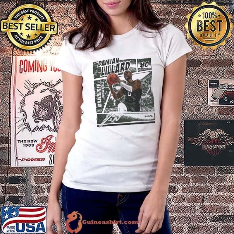 Damian Lillard American professional basketball Milwaukee Comic T-Shirt