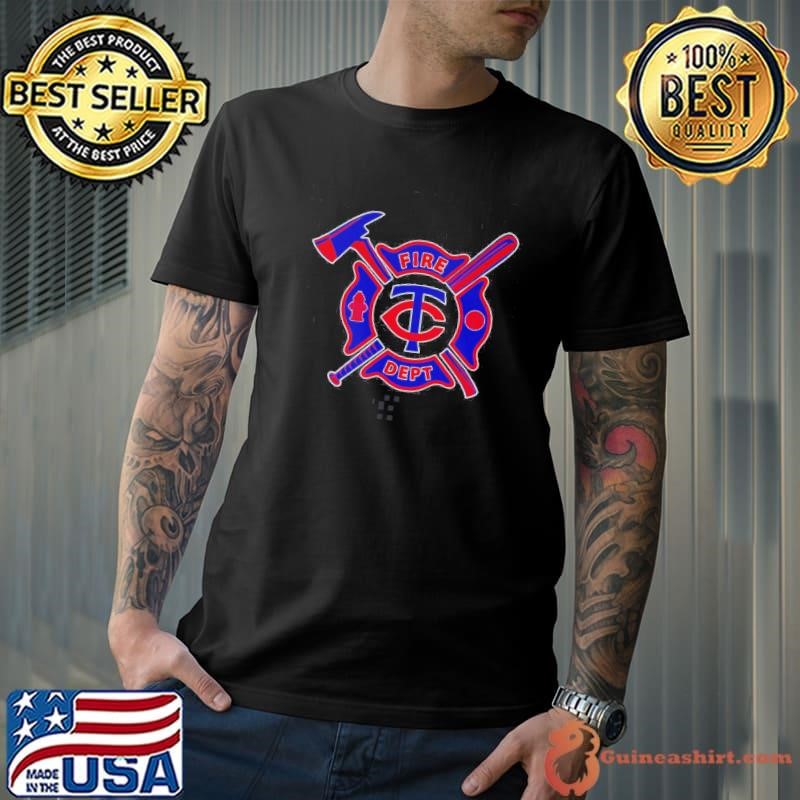Fire Dept Minnesota Twins Baseball Shirt
