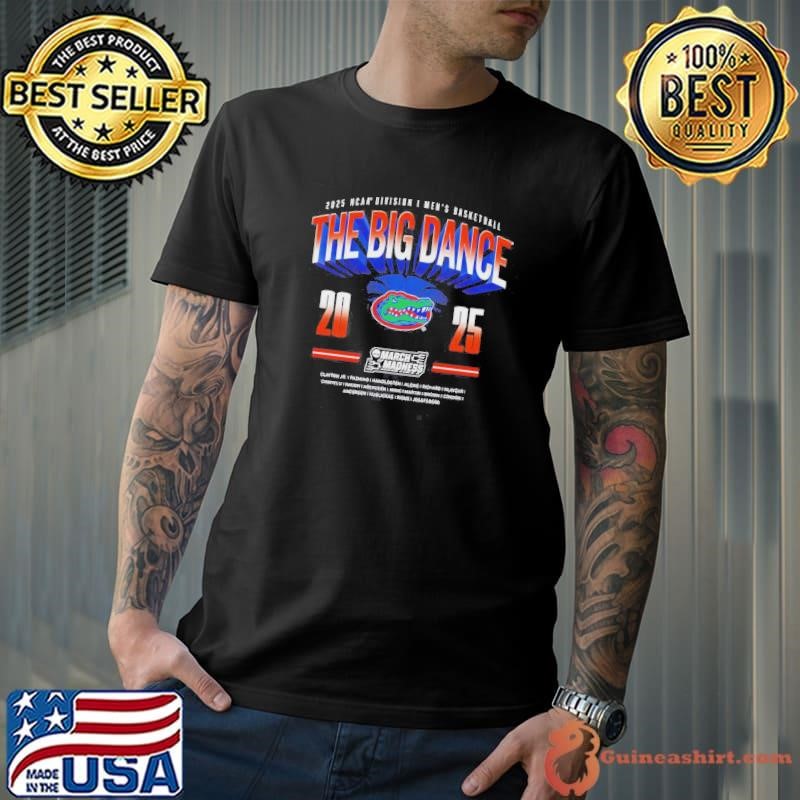 Florida Gators NCAA Division I Mens Basketball The Big Dance March Madness Clayton Jr. Pazmino 2025 Logos Unisex